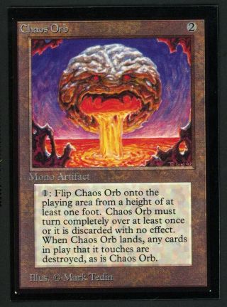 1x International Edition Chaos Orb (surface Gunk) Mtg Ie Collectors - Kid -