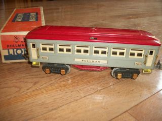 Lionel O Gauge Gray/red Passenger Car Set 600 & 601 & 602 Exc Cond