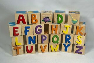 Sesame Street Wooden Alphabet Blocks