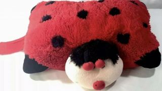 Pillow Pets Ms.  LadyBug Plush Red Black Lady Bug Pillow Pet 18 