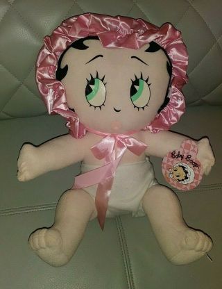 Baby Betty Boop Sitting Down Pink Bonnet Diaper Collectible 15 