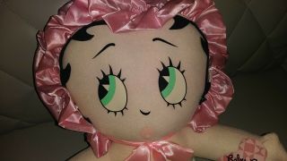 BABY BETTY BOOP SITTING DOWN PINK BONNET DIAPER COLLECTIBLE 15 ' PLUSH VINTAGE 2