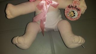 BABY BETTY BOOP SITTING DOWN PINK BONNET DIAPER COLLECTIBLE 15 ' PLUSH VINTAGE 3
