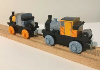 Thomas Wooden Railway: Twin Train Engines Bash & Dash ©’12 Retired,  Circular Saw