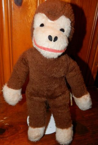 Vintage Commonwealth Toys Curious George Plush Monkey Stuffed Animal Toy 13 "