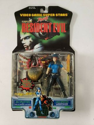 1998 Toy Biz Resident Evil 3.  75 " Jill Valentine & Web Spinner