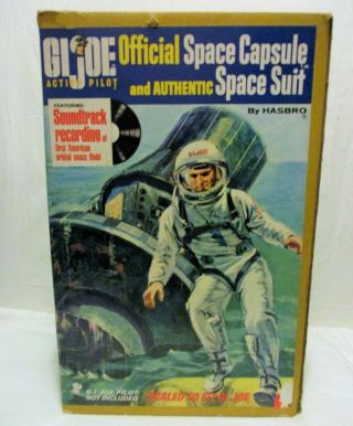 1966 Hasbro Gi Joe Official Space Capsule,  Complete,  Astronaut & Suit