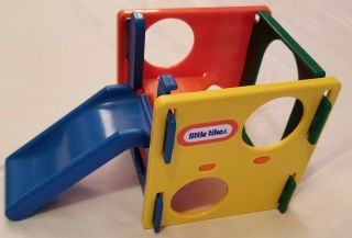 Vintage Little Tikes Tykes Doll House Size Activity Cube Jungle Gym Slide