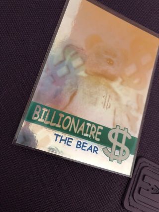 Ty Beanie Babies Bboc Card - Series 2 Rare Bear (blue) - Billionaire The Bear