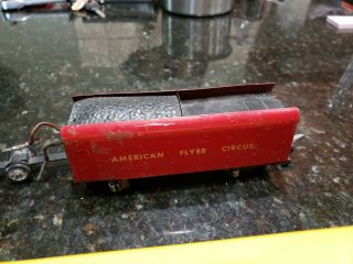 American Flyer Circus 353 Engine Tender Flat Car And Coach Take a Look 3