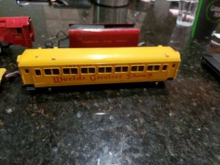 American Flyer Circus 353 Engine Tender Flat Car And Coach Take a Look 4