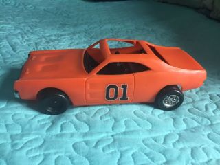 Vintage 1980 General Lee Dukes Of Hazzard Orange Plastic Car Warner Bros Inc.