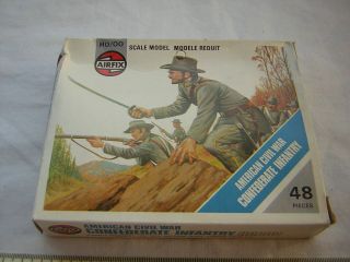 48 X Airfix American Civil War Confederate Infantry Boxed (full - Set) Scale 1:72