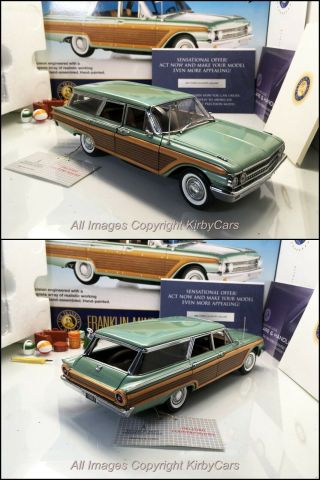 Franklin 1961 Ford Country Squire Station Wagon Nmib W/papers/accessories