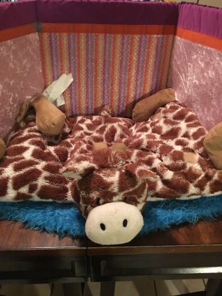 Vguc - 19x12little Miracles Giraffe Snuggle Me Pillow Plush Pet Brown Costco