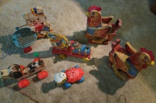 Fisher - Price Wooden Pull Toys