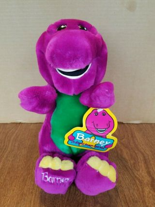 Barney The Dinosaur 13 " Lyons Group Plush Doll With Tag Good Shape