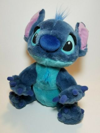 Disney Store Stitch Plush Animal Lilo & Stitch Medium 14 Inch Blue Alien Dog