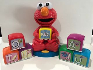 Sesame Street Elmo Find And Learn Alphabet Blocks Hasbro Talking Learning Toy