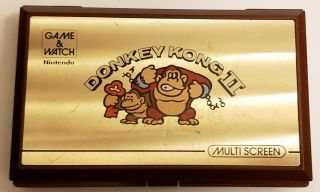 Nintendo Game & Watch Donkey Kong Ii 2 Handheld Electronic Multi - Screen 1983