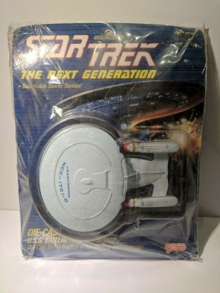 Star Trek The Next Generation Die Cast Uss Enterprise Starship Galoob 1988