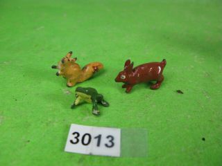 Vintage Britains & Other Lead Frog Squirrel Rabbit Collectable Toy Models 3013