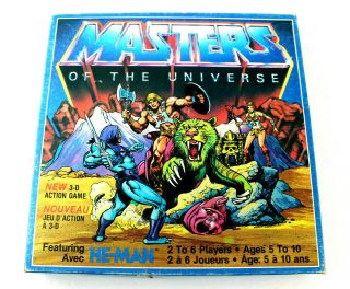 1983 Motu Masters Of The Universe Board Game Mattel 3d Action He - Man Mattel
