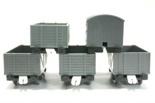 Set of 5 Gray Troublesome Trucks Boxcar Tomy Trackmaster Thomas Train 4