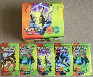 Pokemon Ex Fire Red Leaf Green 5x Trading Card Booster Packs And Box
