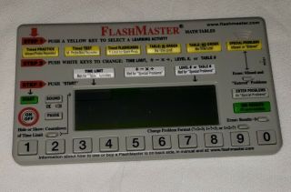 Flashmaster Mt1a Electronic Flash Cards Math Learning Aid