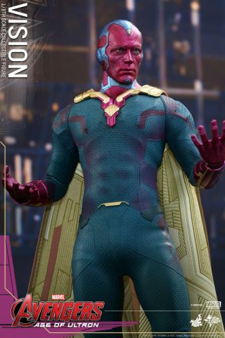 Hot Toys Vision Aou 1/6 Figure Civil War Inifinity War Age Of Ultron Mms296