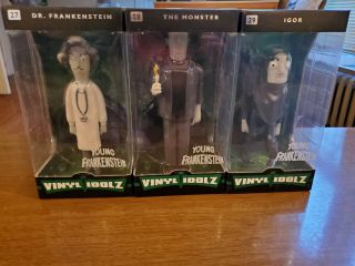 Vinyl Idolz Young Frankenstein Set Of 3 Monster Igor Dr.  Never Opened