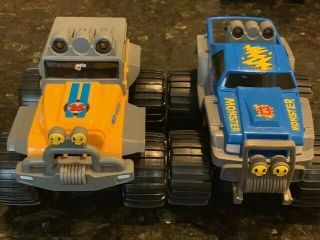 Fisher Price Shake N Go Vehicles - City Cab And Police Cars