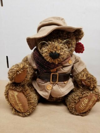 Dan Dee Teddy Bear 100th Anniversary 2002 Talking Stuffed Animal Plush 13 "