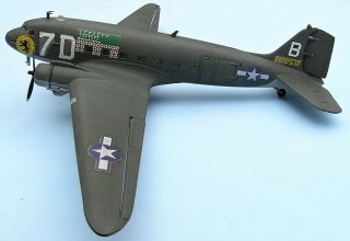 DOUGLAS C - 47B Skytrain,  USAAF,  1944,  scale 1/72,  Hand - made plastic model 2
