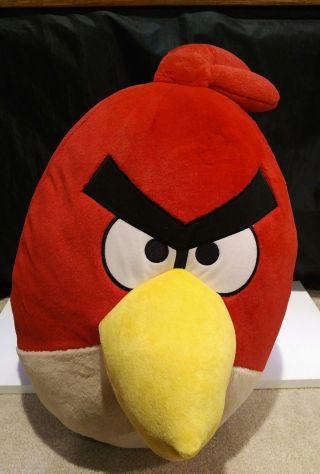 Jumbo Large Angry Birds Red Plush 18 In High With Sound.
