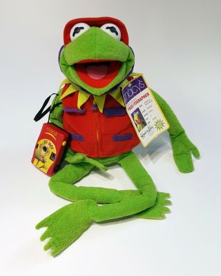 Macy’s Kermit The Frog 20” Plush Toy Photographer W/ Camera & Tag - Muppets 2002