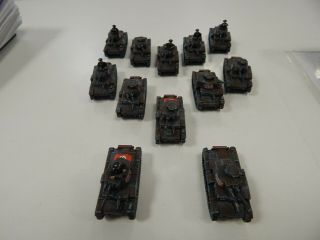 Flames Of War 15mm Painted German Early War 38t X 12 Tanks