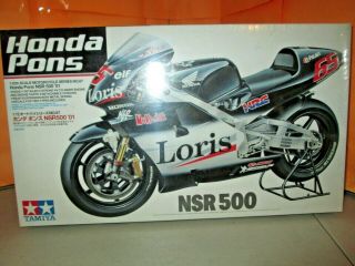 Tamiya Honda Pons Nsr 500 2001 Motorcycle Model Kit 14087 1:12