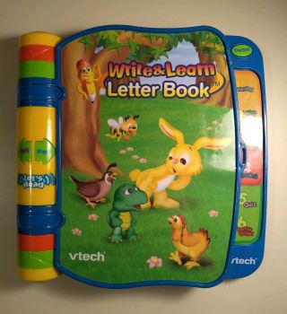 Vtech Write And Learn Letter Book Electronic Talking Abc Spelling Phonics