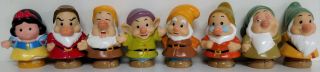 Very Cute Fisher Price Little People Disney Snow White & The Seven Dwarfs