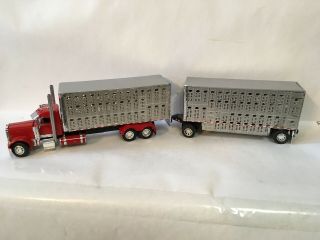 Custom Dcp 379 Pete Truck And Cattle Trailer