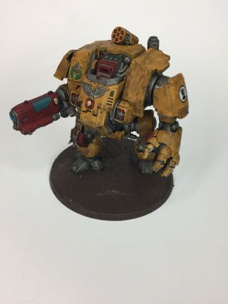 Warhammer 40k Painted Space Marine Imperial Fists Primaris Redemptor Dreadnought