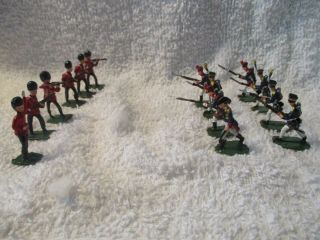15 Figures British And French Troops Battling Toy Soldiers From South Africa