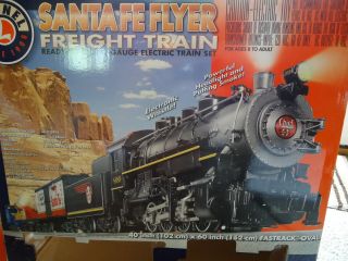 Lionel Santa Fe Flyer Freight Train 0 - 8 - 0 Locomotive 8689 Set 6 - 30173 Fastrack