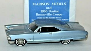 Conquest Madison Models 4 1/43 Metal 1965 Pontiac Bonneville Hard Top Mib