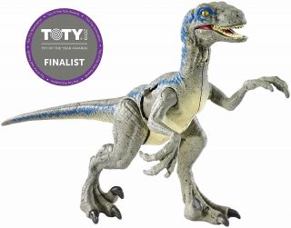 Jurassic World Fallen Kingdom Battle Damage Dinosaur Velociraptor " Blue "