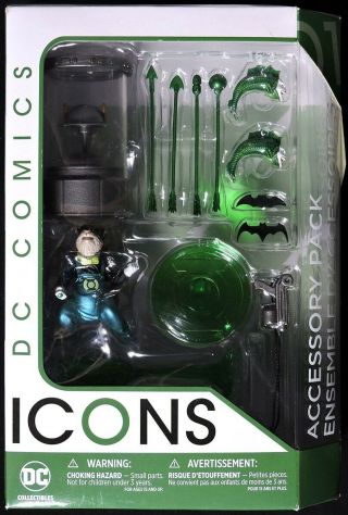 S288.  Dc Comics Icons 01 Action Figure Accessory Pack By Dc Collectibles (2016)