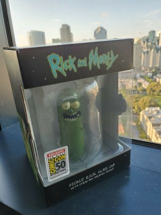 Sdcc 2019 Ucc Exclusive Rick And Morty Pickle Rick Figure In Pickle Jar