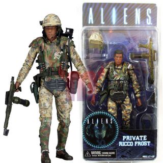 Neca Aliens Private Ricco Frost Marine 7 " Action Figure 1:12 Alien Series 9 Doll